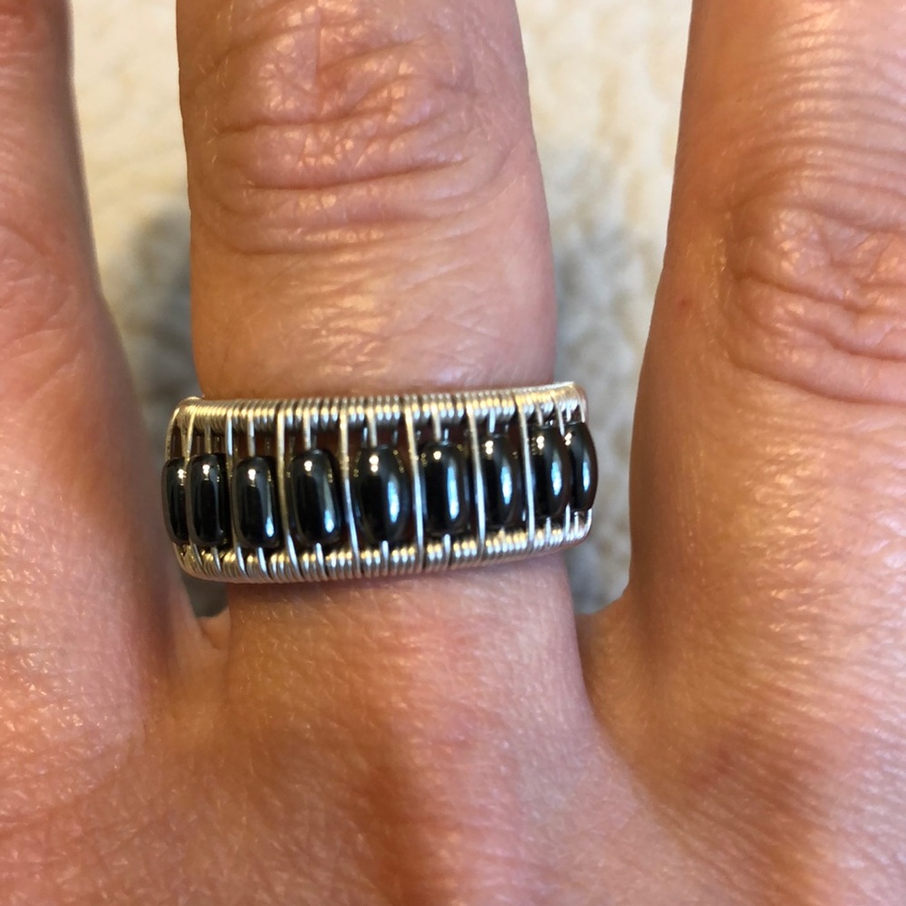Buy 2 get 1 free💫Handmade wire and bead ring